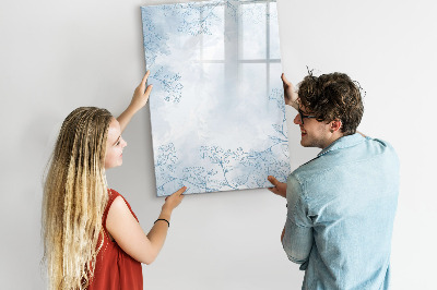 Tableau magnétique effaçable Croquis de fleur