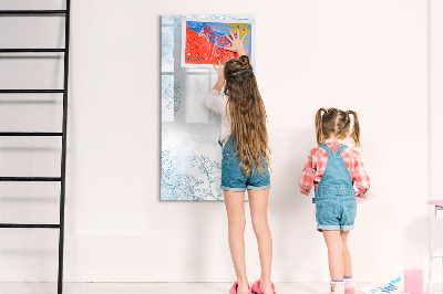 Tableau magnétique effaçable Croquis de fleur