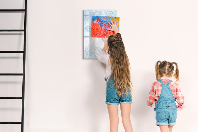 Tableau magnétique effaçable Croquis de fleur
