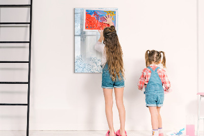 Tableau magnétique effaçable Croquis de fleur