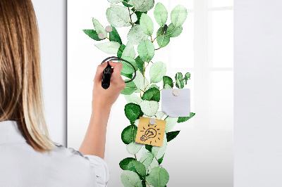 Tableau aimanté mural Feuilles de jonc