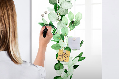 Tableau aimanté mural Feuilles de jonc