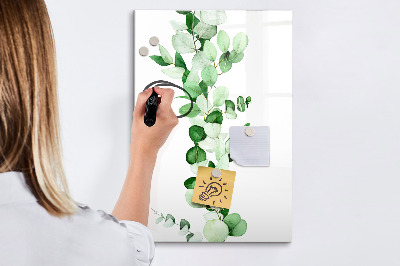 Tableau aimanté mural Feuilles de jonc