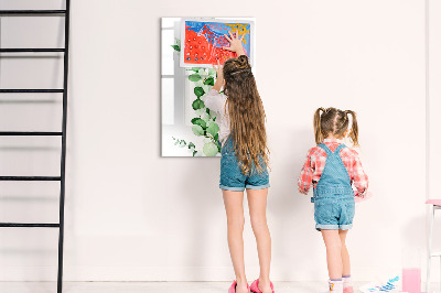 Tableau aimanté mural Feuilles de jonc