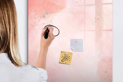 Tableau magnétique décoratif Marbre rose