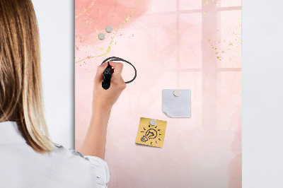 Tableau magnétique décoratif Marbre rose