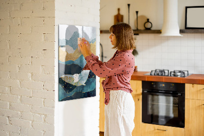 Tableau magnétique décoratif Baleine en marbre