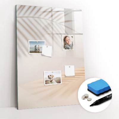 Tableau aimanté mural L'ombre des feuilles de palmier