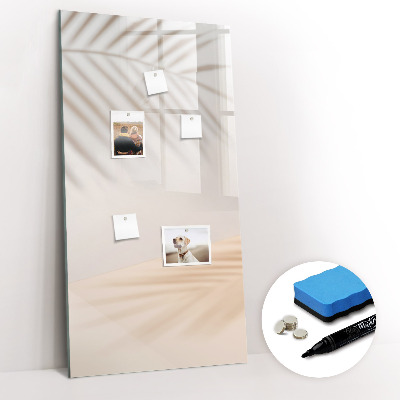 Tableau aimanté mural L'ombre des feuilles de palmier