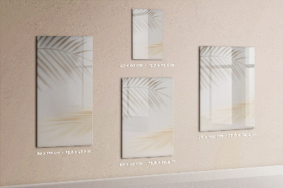 Tableau aimanté mural L'ombre des feuilles de palmier