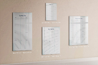 Tableau magnétique décoratif Dates importantes