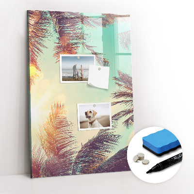 Tableau aimanté mural Palmier tropical