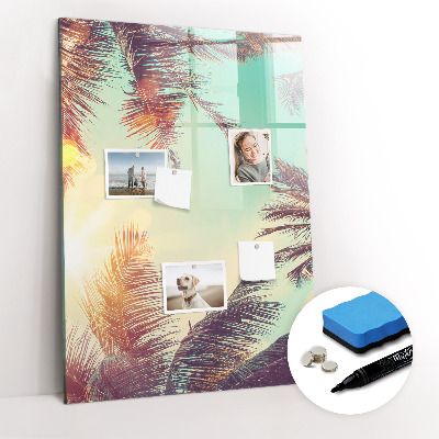 Tableau aimanté mural Palmier tropical