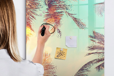 Tableau aimanté mural Palmier tropical