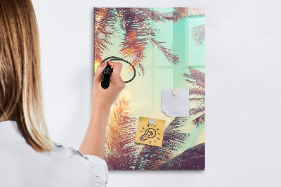 Tableau aimanté mural Palmier tropical