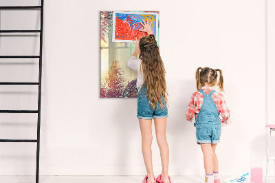 Tableau aimanté mural Palmier tropical