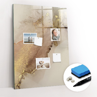 Tableau magnétique effaçable Marbre pailleté