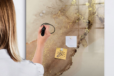 Tableau magnétique effaçable Marbre pailleté