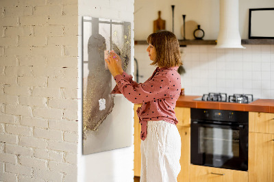 Tableau magnétique effaçable Marbre pailleté