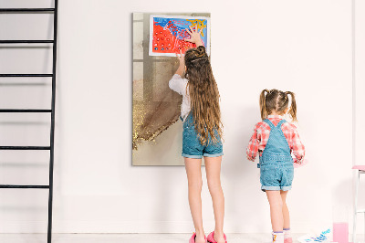 Tableau magnétique effaçable Marbre pailleté