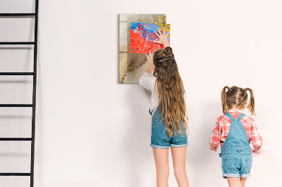 Tableau magnétique effaçable Marbre pailleté