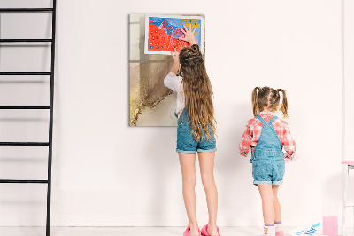 Tableau magnétique effaçable Marbre pailleté