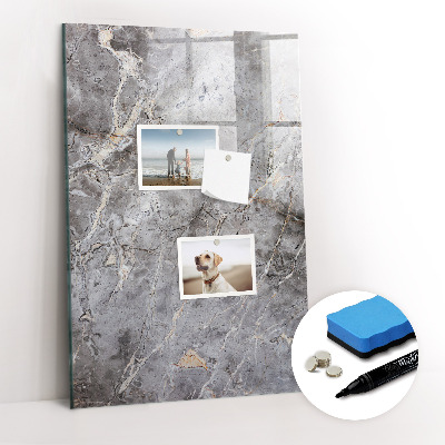 Tableau aimanté mural Marbre foncé