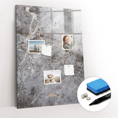 Tableau aimanté mural Marbre foncé