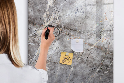 Tableau aimanté mural Marbre foncé
