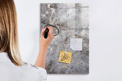 Tableau aimanté mural Marbre foncé