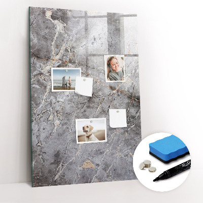 Tableau aimanté mural Marbre foncé