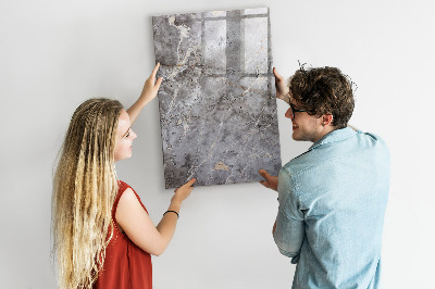 Tableau aimanté mural Marbre foncé
