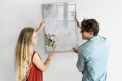 Tableau magnétique effaçable Béton et olives