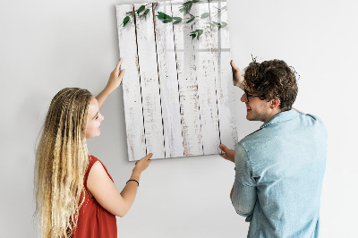 Tableau magnétique décoratif Panneaux en bois