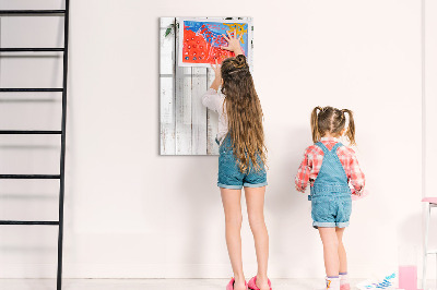 Tableau magnétique décoratif Panneaux en bois