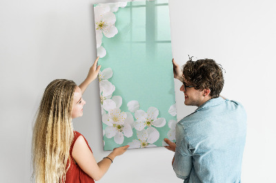 Tableau magnétique effaçable Fleurs en fleurs