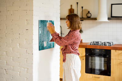 Tableau aimanté mural Bois bleu