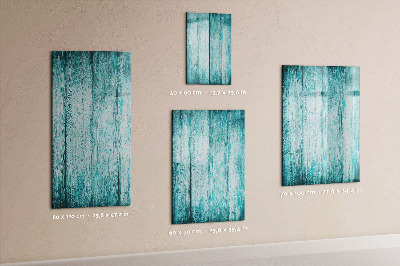 Tableau aimanté mural Bois bleu