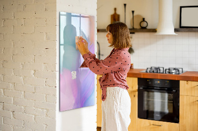 Tableau magnétique décoratif Plumes pastel