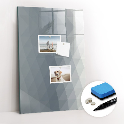 Tableau aimanté mural Vagues grises abstraites