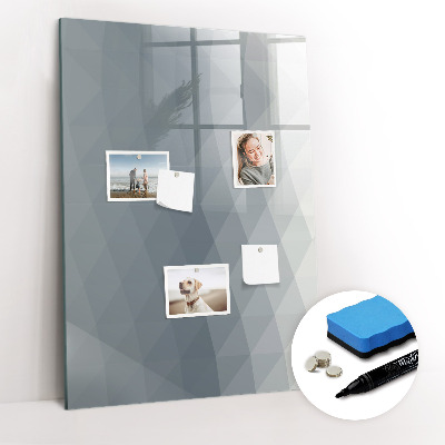 Tableau aimanté mural Vagues grises abstraites