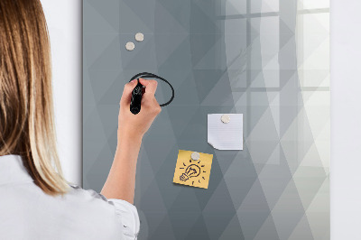 Tableau aimanté mural Vagues grises abstraites