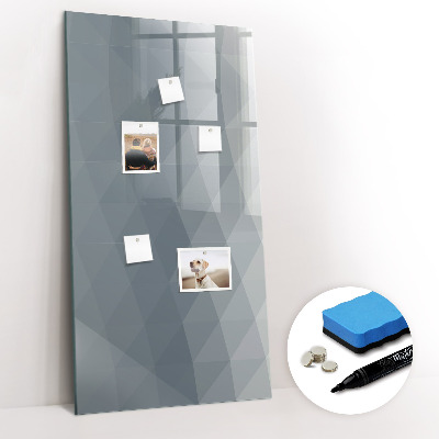 Tableau aimanté mural Vagues grises abstraites