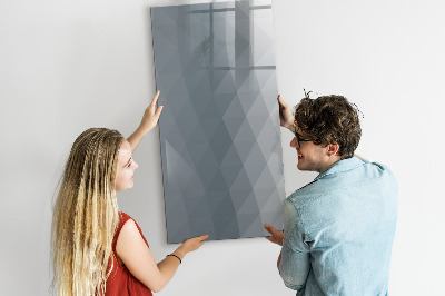 Tableau aimanté mural Vagues grises abstraites