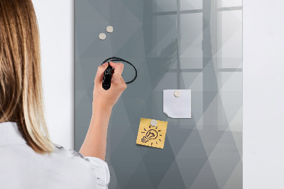 Tableau aimanté mural Vagues grises abstraites