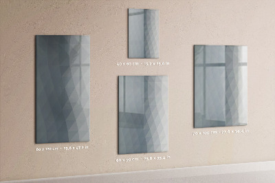 Tableau aimanté mural Vagues grises abstraites