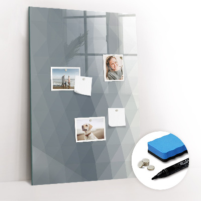 Tableau aimanté mural Vagues grises abstraites