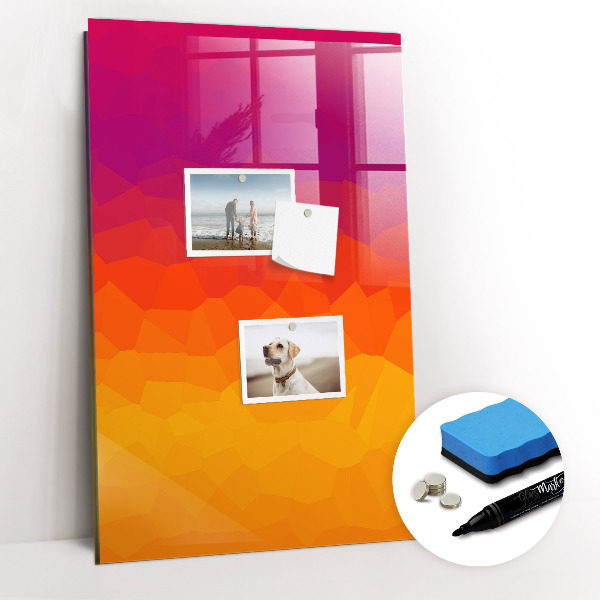 Tableau magnétique décoratif Lever de soleil dégradé