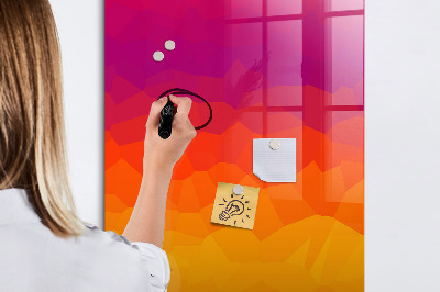 Tableau magnétique décoratif Lever de soleil dégradé