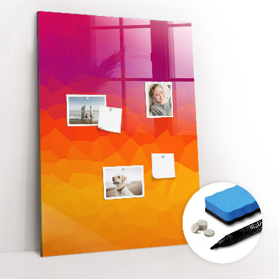 Tableau magnétique décoratif Lever de soleil dégradé